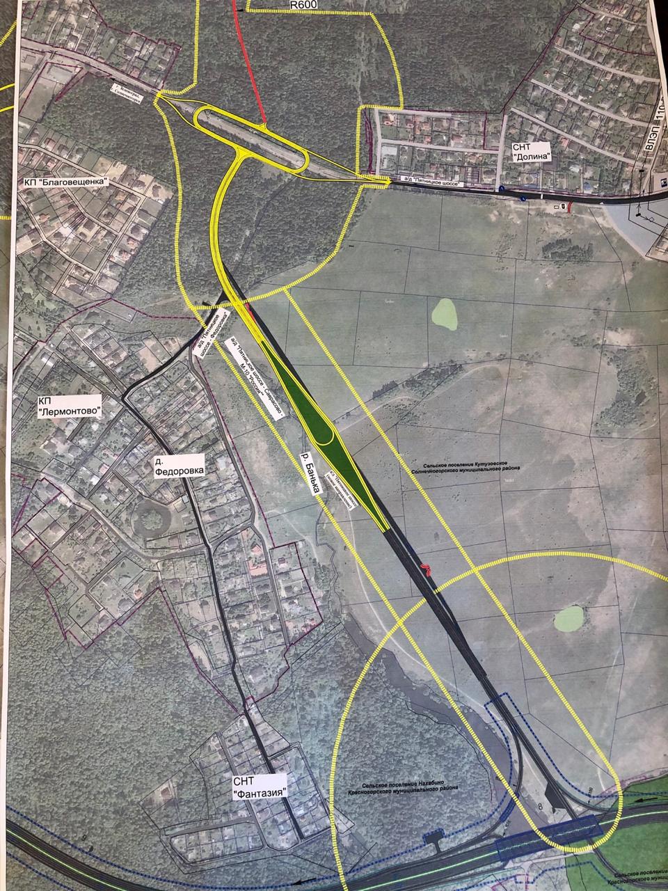 Пятницкое шоссе саврасово м10 план дорога